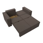 Прямой диван «Куба мини», механизм раскладушка, НПБ, рогожка, цвет амур коричневый - Фото 10