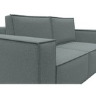 Прямой диван «Куба мини», механизм раскладушка, НПБ, рогожка, цвет амур серый - Фото 7