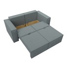 Прямой диван «Куба мини», механизм раскладушка, НПБ, рогожка, цвет амур серый - Фото 4