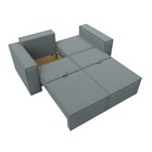 Прямой диван «Куба мини», механизм раскладушка, НПБ, рогожка, цвет амур серый - Фото 10