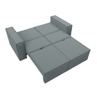 Прямой диван «Куба мини», механизм раскладушка, НПБ, рогожка, цвет амур серый - Фото 11