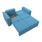 Прямой диван «Куба мини», механизм раскладушка, НПБ, рогожка, цвет амур голубой - Фото 10