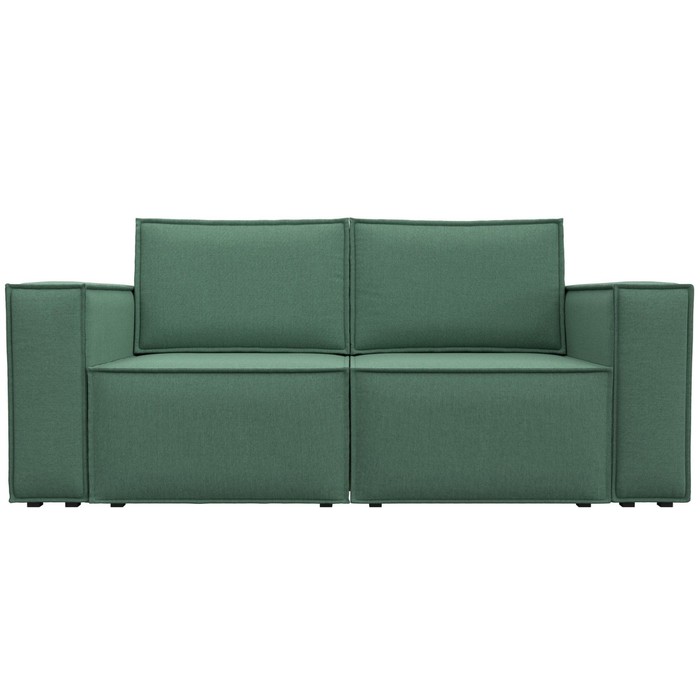 Прямой диван «Куба мини», механизм раскладушка, НПБ, рогожка, цвет амур зелёный - Фото 1