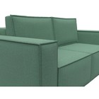 Прямой диван «Куба мини», механизм раскладушка, НПБ, рогожка, цвет амур зелёный - Фото 7