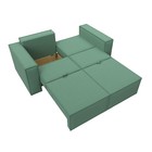 Прямой диван «Куба мини», механизм раскладушка, НПБ, рогожка, цвет амур зелёный - Фото 10