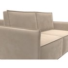 Прямой диван «Либерти мини», механизм раскладушка, НПБ, велюр, цвет бежевый - Фото 7