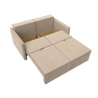 Прямой диван «Либерти мини», механизм раскладушка, НПБ, велюр, цвет бежевый - Фото 4