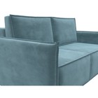 Прямой диван «Либерти мини», механизм раскладушка, НПБ, велюр, цвет бирюзовый - Фото 6