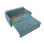 Прямой диван «Либерти мини», механизм раскладушка, НПБ, велюр, цвет бирюзовый - Фото 4