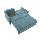 Прямой диван «Либерти мини», механизм раскладушка, НПБ, велюр, цвет бирюзовый - Фото 10