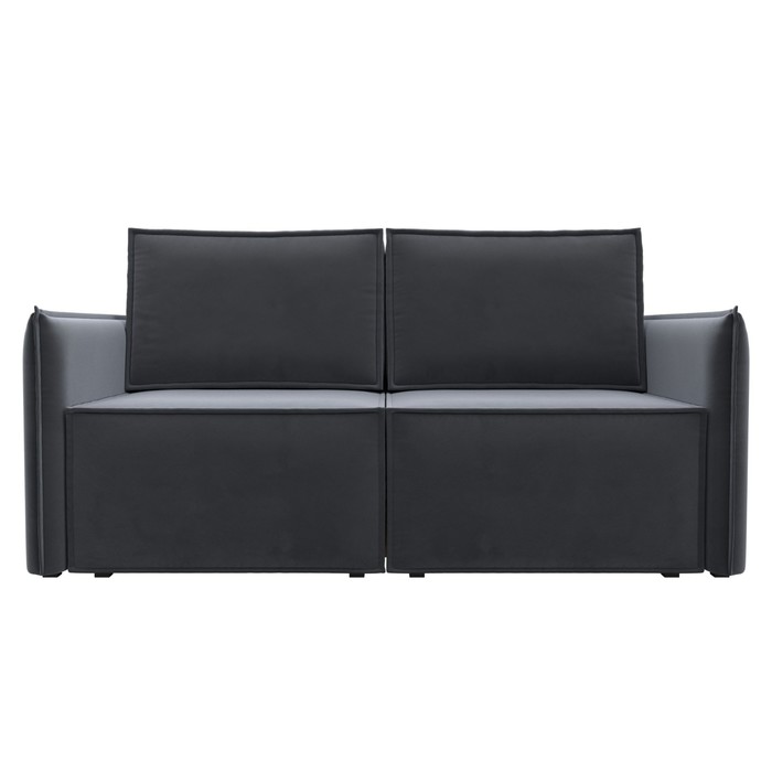 Прямой диван «Либерти мини», механизм раскладушка, НПБ, велюр, цвет серый - Фото 1