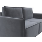 Прямой диван «Либерти мини», механизм раскладушка, НПБ, велюр, цвет серый - Фото 7