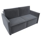 Прямой диван «Либерти мини», механизм раскладушка, НПБ, велюр, цвет серый - Фото 8