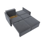 Прямой диван «Либерти мини», механизм раскладушка, НПБ, велюр, цвет серый - Фото 10