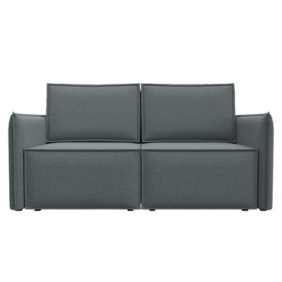 Прямой диван «Либерти мини», механизм раскладушка, НПБ, рогожка, цвет амур серый