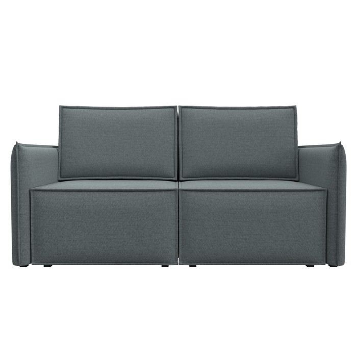 Прямой диван «Либерти мини», механизм раскладушка, НПБ, рогожка, цвет амур серый - Фото 1