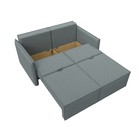 Прямой диван «Либерти мини», механизм раскладушка, НПБ, рогожка, цвет амур серый - Фото 4