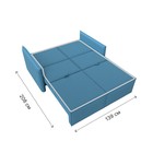 Прямой диван «Либерти мини», механизм раскладушка, НПБ, рогожка, цвет амур голубой - Фото 5