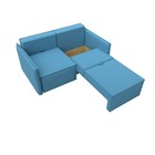 Прямой диван «Либерти мини», механизм раскладушка, НПБ, рогожка, цвет амур голубой - Фото 3