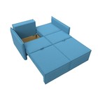 Прямой диван «Либерти мини», механизм раскладушка, НПБ, рогожка, цвет амур голубой - Фото 10