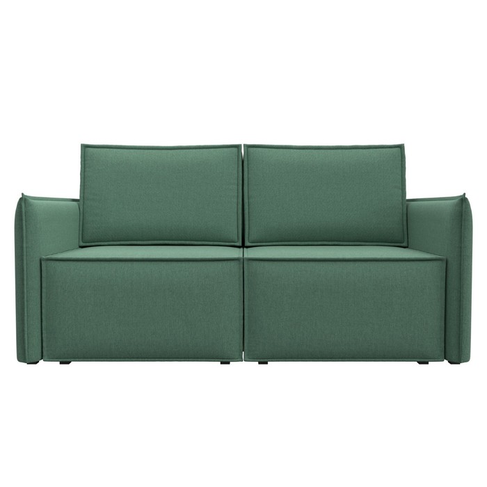 Прямой диван «Либерти мини», механизм раскладушка, НПБ, рогожка, цвет амур зелёный - Фото 1