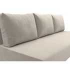 Прямой диван «Лига 033», механизм еврокнижка, ППУ, микровельвет, цвет бежевый - Фото 7