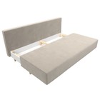 Прямой диван «Лига 033», механизм еврокнижка, ППУ, микровельвет, цвет бежевый - Фото 3