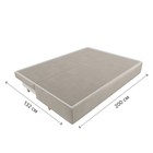 Прямой диван «Лига 033», механизм еврокнижка, ППУ, микровельвет, цвет бежевый - Фото 10