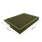 Прямой диван «Лига 033», механизм еврокнижка, ППУ, микровельвет, цвет зелёный - Фото 10