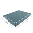 Прямой диван «Лига 033», механизм еврокнижка, ППУ, велюр, цвет бирюзовый - Фото 10