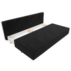 Прямой диван «Лига 033», механизм еврокнижка, ППУ, велюр, цвет чёрный - Фото 3