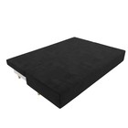 Прямой диван «Лига 033», механизм еврокнижка, ППУ, велюр, цвет чёрный - Фото 4