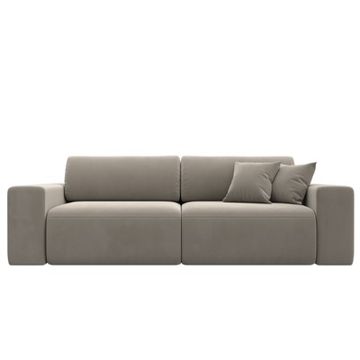Прямой диван «Лига 036 Классик», механизм еврокнижка, НПБ, микровельвет, цвет бежевый