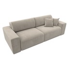 Прямой диван «Лига 036 Классик», механизм еврокнижка, НПБ, микровельвет, цвет бежевый - Фото 8