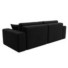 Прямой диван «Лига 036 Классик», механизм еврокнижка, НПБ, микровельвет, цвет чёрный - Фото 5