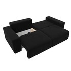 Прямой диван «Лига 036 Классик», механизм еврокнижка, НПБ, микровельвет, цвет чёрный - Фото 9