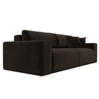 Прямой диван «Лига 036 Классик», механизм еврокнижка, НПБ, микровельвет, цвет коричневый - Фото 7