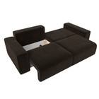 Прямой диван «Лига 036 Классик», механизм еврокнижка, НПБ, микровельвет, цвет коричневый - Фото 9