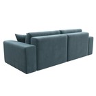 Прямой диван «Лига 036 Классик», механизм еврокнижка, НПБ, велюр, цвет бирюзовый - Фото 5