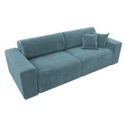 Прямой диван «Лига 036 Классик», механизм еврокнижка, НПБ, велюр, цвет бирюзовый - Фото 8