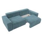 Прямой диван «Лига 036 Классик», механизм еврокнижка, НПБ, велюр, цвет бирюзовый - Фото 3