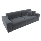 Прямой диван «Лига 036 Классик», механизм еврокнижка, НПБ, велюр, цвет серый - Фото 8