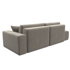 Прямой диван «Лига 036 Модерн», подлокотник справа, еврокнижка, микровельвет, бежевый - Фото 8