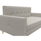 Прямой диван «Лига 038», механизм раскладушка, ППУ, рогожка, цвет амур бежевый - Фото 5