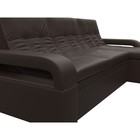 Угловой диван «Лига 035», правый угол, механизм дельфин, ППУ, экокожа, цвет коричневый - Фото 7