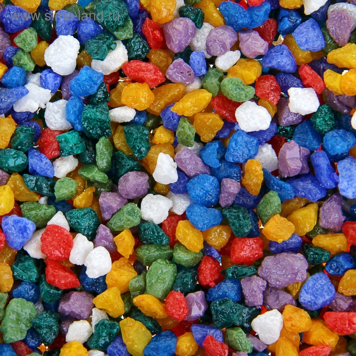 Мраморная крошка МИКС для аквариума,"Золото морей" 2-5 мм, 3,5 кг - Фото 1