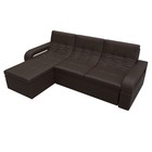 Угловой диван «Лига 035», левый угол, механизм дельфин, ППУ, экокожа, цвет коричневый - Фото 2