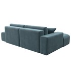 Угловой диван «Лига 036 Модерн», левый угол, механизм еврокнижка, НПБ, велюр, бирюзовый  (артикул 10552713)  большой выбор товаров оптом и в розницу по низким ценам с доставкой