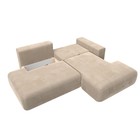 Угловой диван «Лига 036 Модерн», правый угол, механизм еврокнижка, НПБ, велюр, бежевый  (артикул 10552715)  большой выбор товаров оптом и в розницу по низким ценам с доставкой