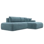 Угловой диван «Лига 036 Модерн», правый угол, механизм еврокнижка, НПБ, велюр, бирюзовый  (артикул 10552716)  большой выбор товаров оптом и в розницу по низким ценам с доставкой